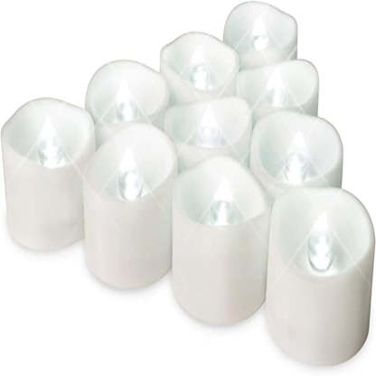 LED Tea Lights with Timer, Built-in 6 Hours Timer Tea Lights, Votive Candles Battery Operated, Flameless Candles with Timer-Sparklie Lights