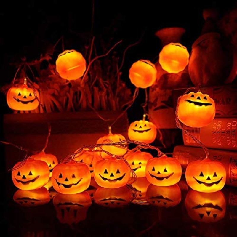 LED Pumpkin String Lights-Sparklie Lights