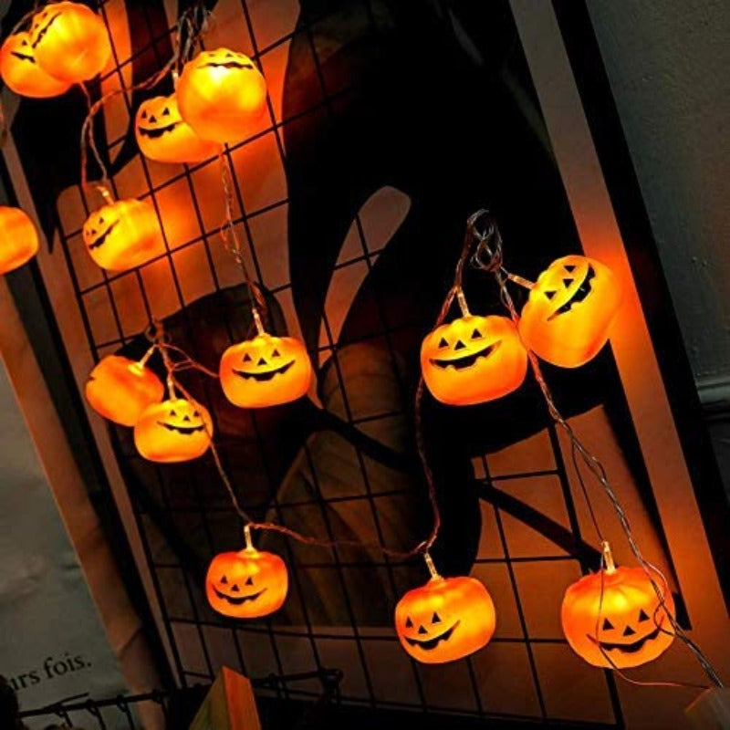 LED Pumpkin String Lights-Sparklie Lights