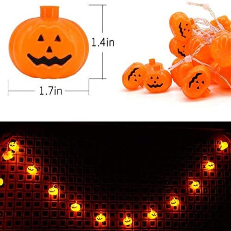 LED Pumpkin String Lights-Sparklie Lights