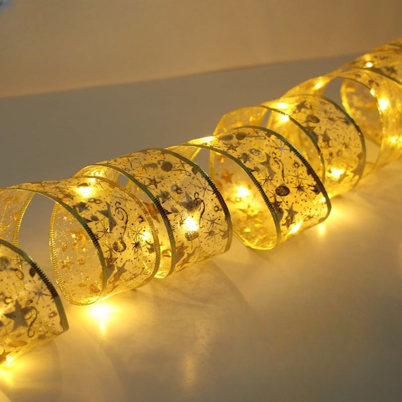 Christmas Ribbon Fairy String Light-Sparklie Lights