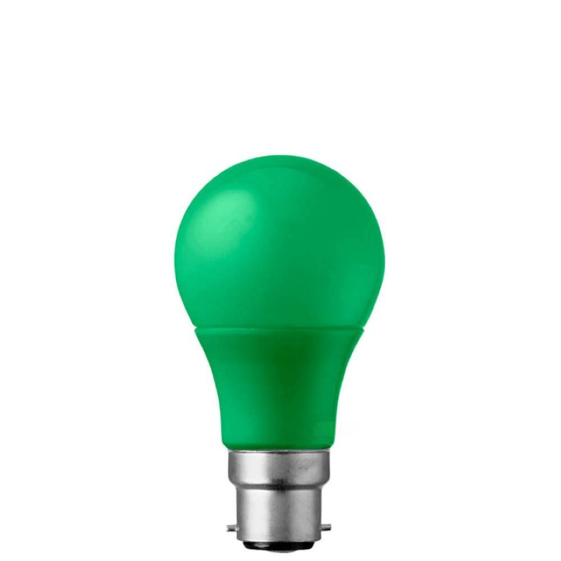 5W Green GLS LED Light Bulb (B22)-Sparklie Lights