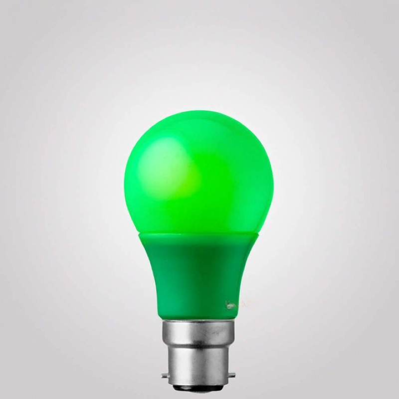 5W Green GLS LED Light Bulb (B22)-Sparklie Lights