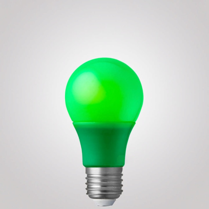 5W Green GLS LED Light Bulb (E27)-Sparklie Lights