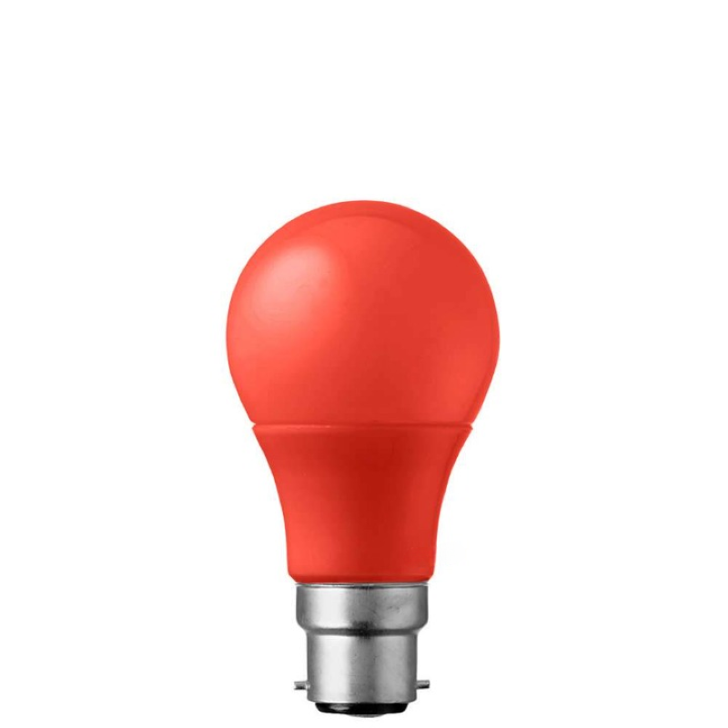 5W Red GLS LED Light Bulb (B22)-Sparklie Lights