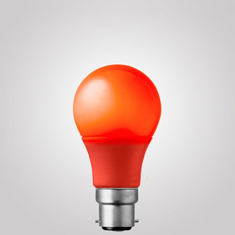 5W Red GLS LED Light Bulb (B22)-Sparklie Lights