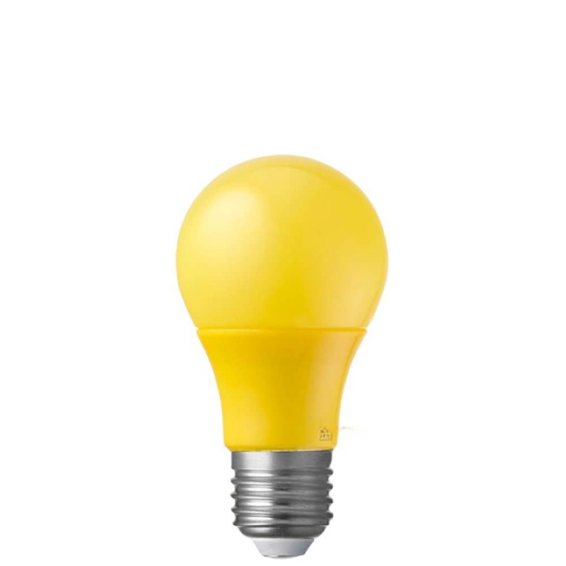 5W Yellow GLS LED Light Bulb (E27)-Sparklie Lights