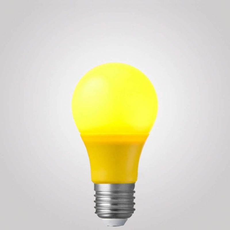 5W Yellow GLS LED Light Bulb (E27)-Sparklie Lights