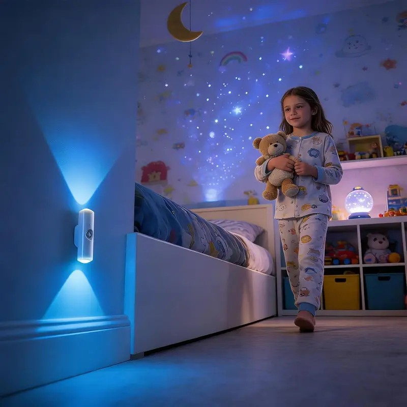 Wireless Battery Powered Wireless Wall Lamp With 15 RGB Modes