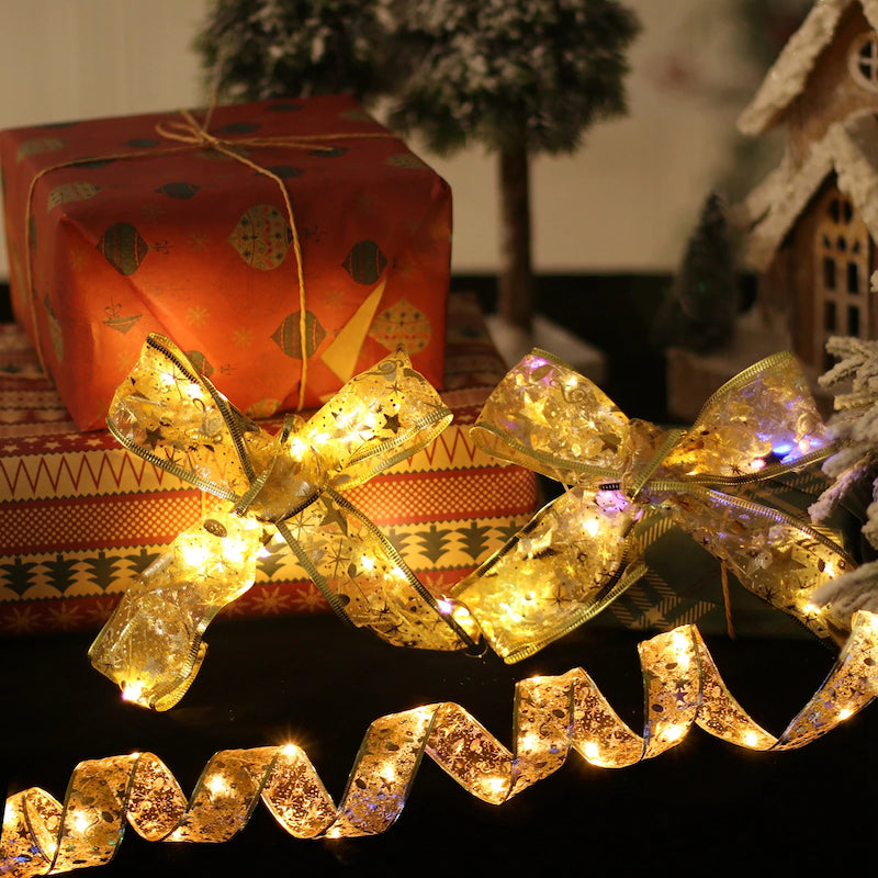 Christmas Ribbon Fairy String Light-Sparklie Lights