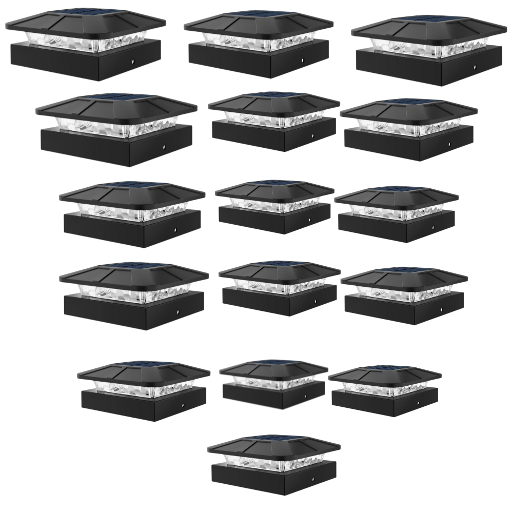 Waterproof LED Solar Post Cap Lights for Outdoor Fence