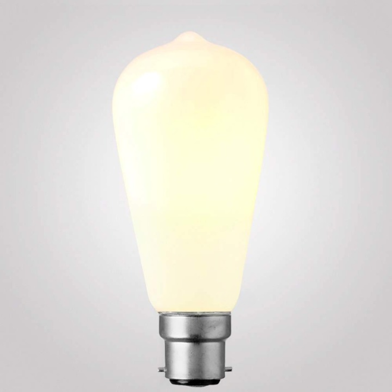 6W Edison Opal Dimmable LED Light Bulb (B22)-Sparklie Lights