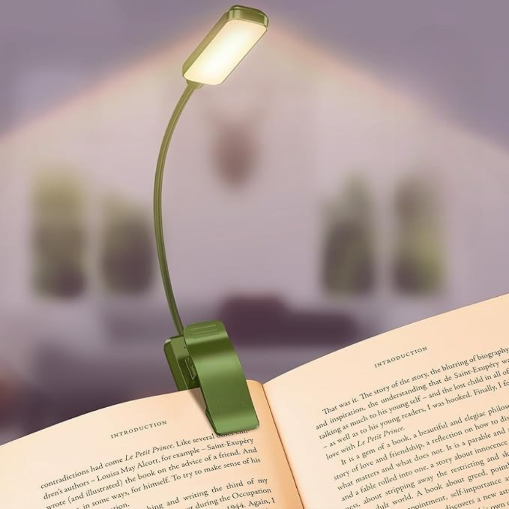 Clip On Rechargeable Reading Light-Sparklie Lights