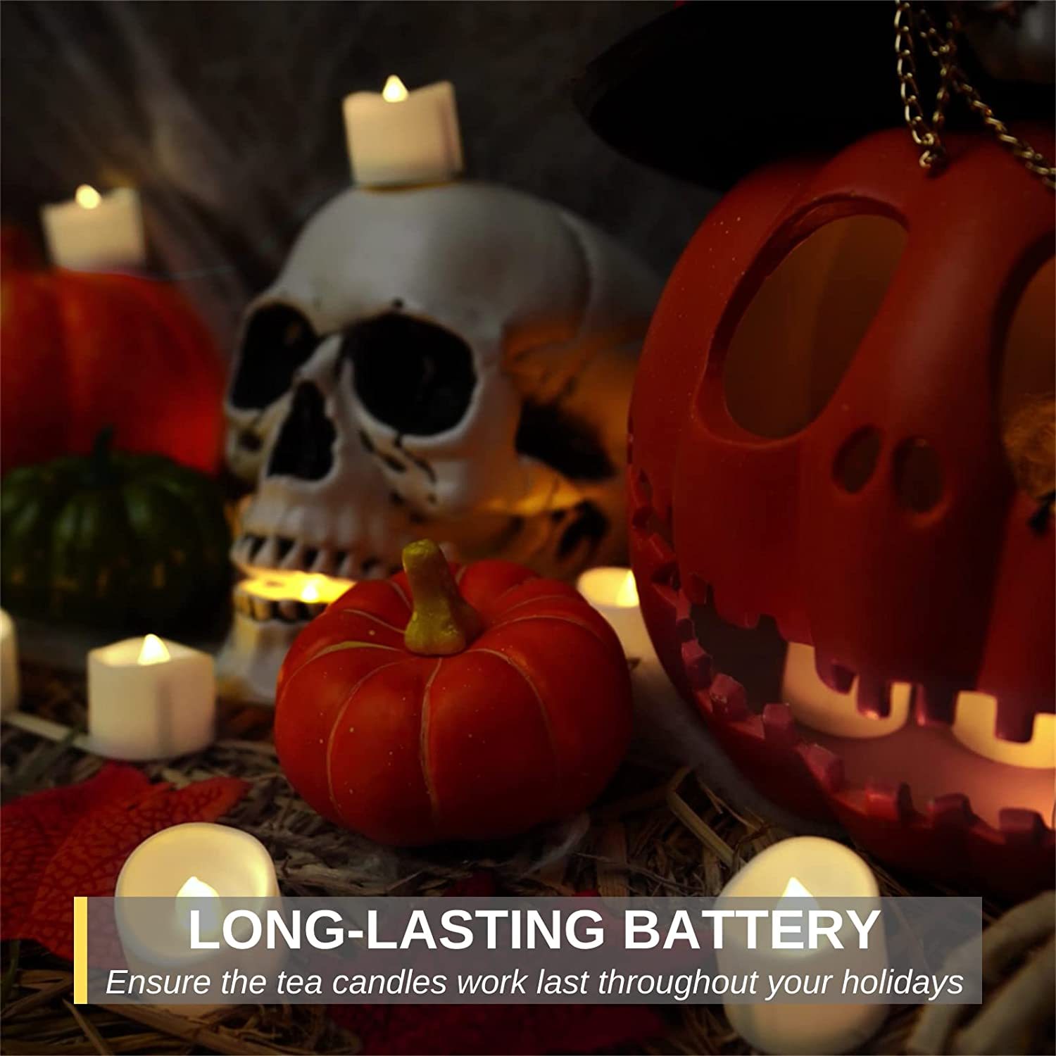 LED Tea Lights with Timer, Built-in 6 Hours Timer Tea Lights, Votive Candles Battery Operated, Flameless Candles with Timer-Sparklie Lights