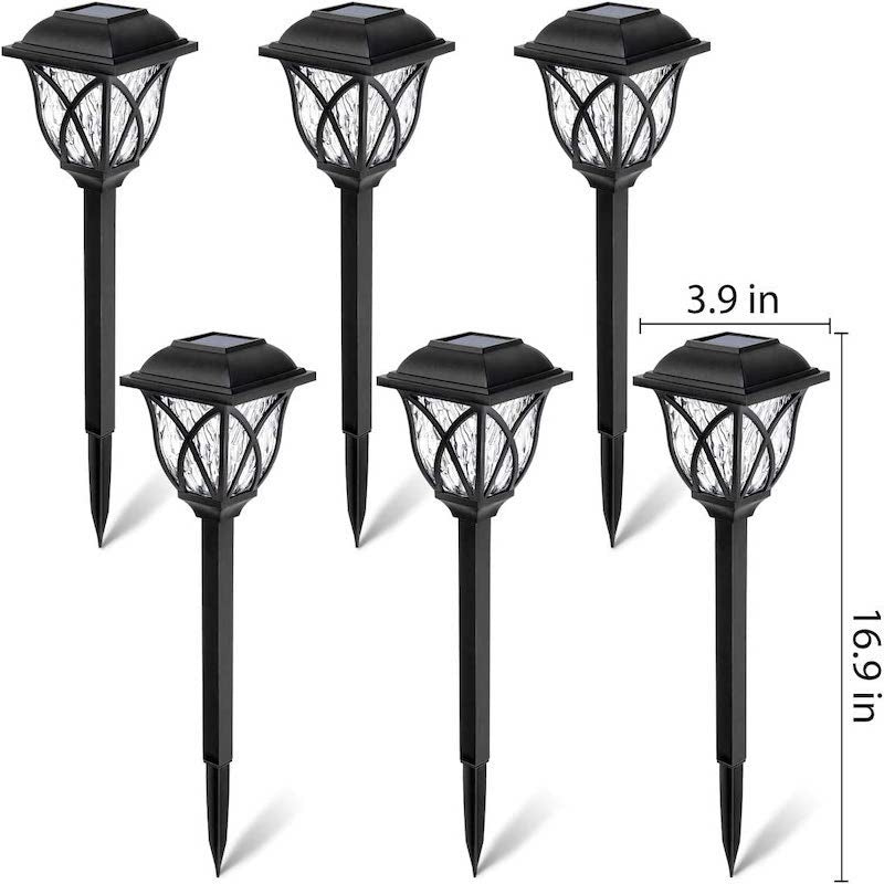 6 Pack LED Solar Landscape Pathway Lights-Sparklie Lights