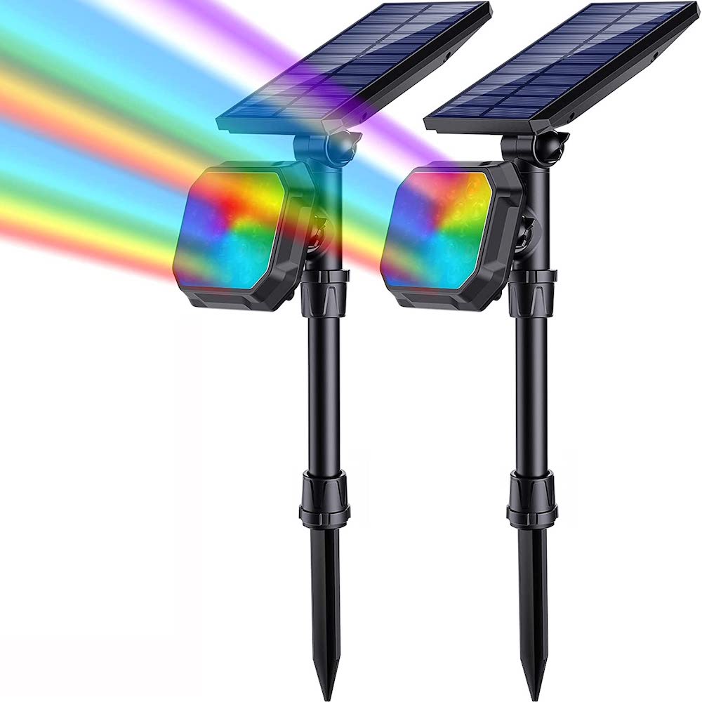 Color Changing Solar Outdoor Spot Lights-Sparklie Lights