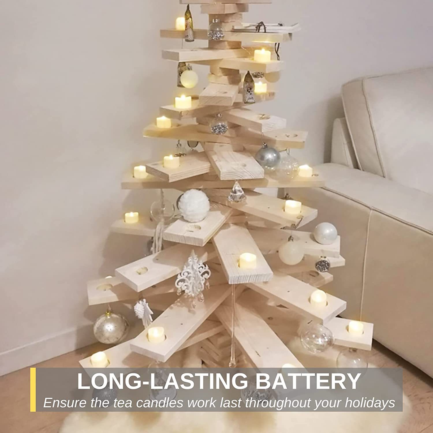 LED Tea Lights with Timer, Built-in 6 Hours Timer Tea Lights, Votive Candles Battery Operated, Flameless Candles with Timer-Sparklie Lights