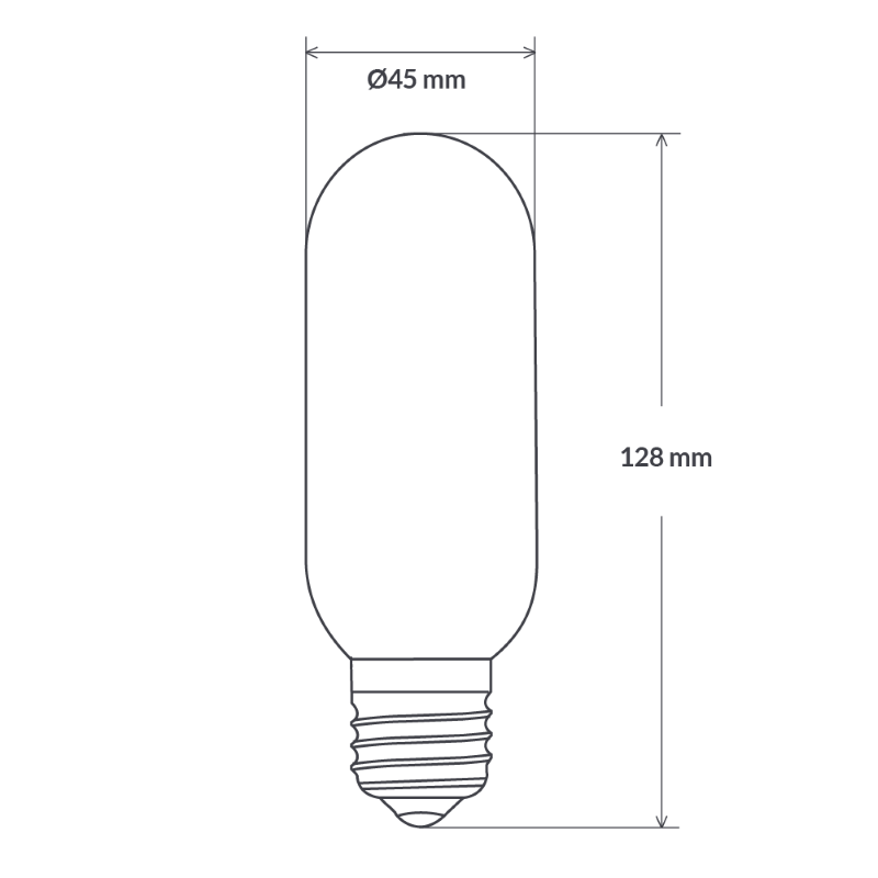 6W Tubular LED Light Bulb (E27)-Sparklie Lights