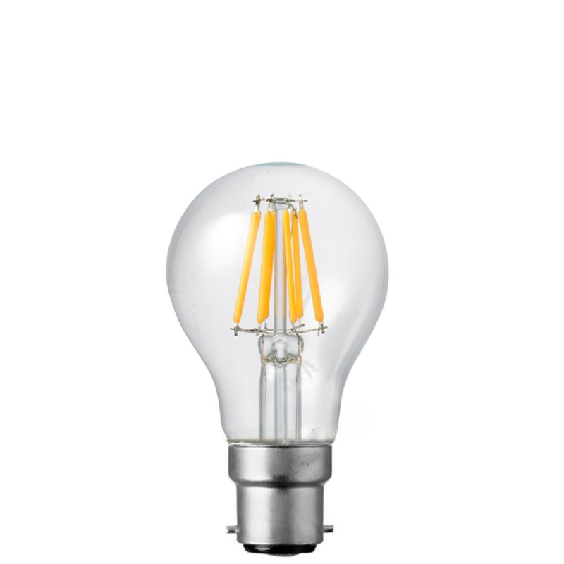 6W 12-24 Volt DC/AC GLS Dimmable LED Light Bulb (B22) Clear in Warm White-Sparklie Lights
