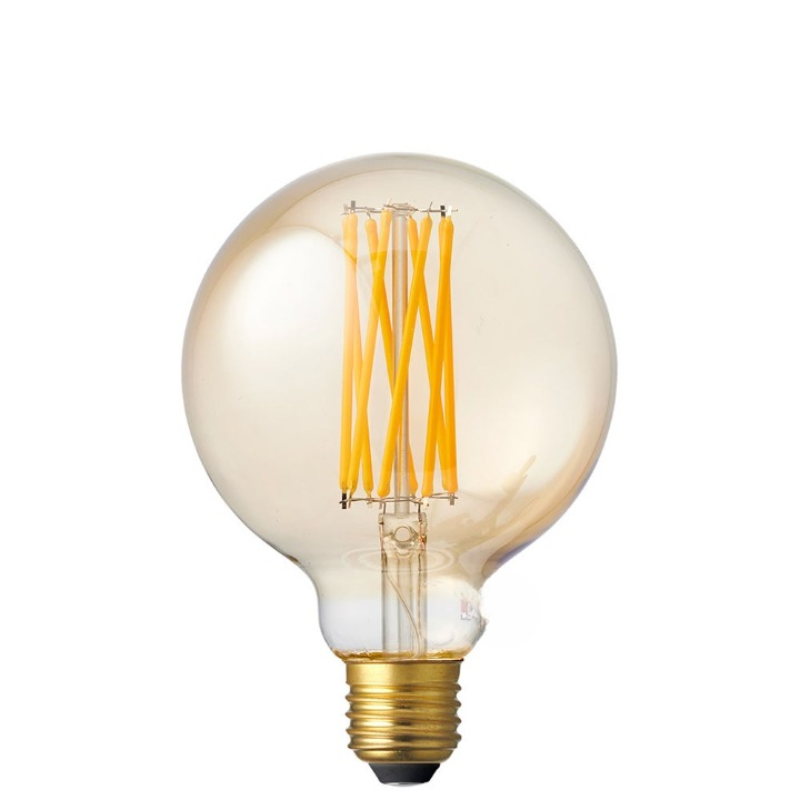 6W G95 Amber Dimmable LED Bulb (E27) In Ultra Warm White-Sparklie Lights