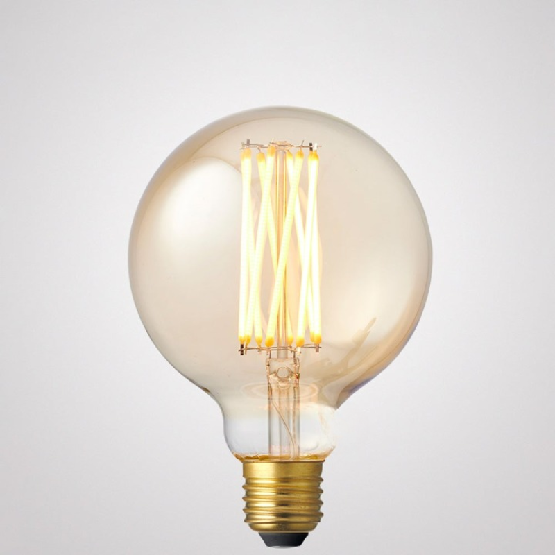 6W G95 Amber Dimmable LED Bulb (E27) In Ultra Warm White-Sparklie Lights