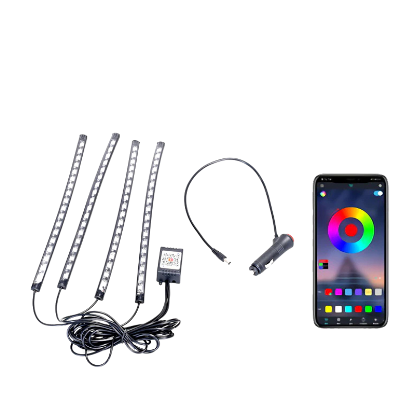 LED Controllable Ambient Car Light With Lighter-Sparklie Lights