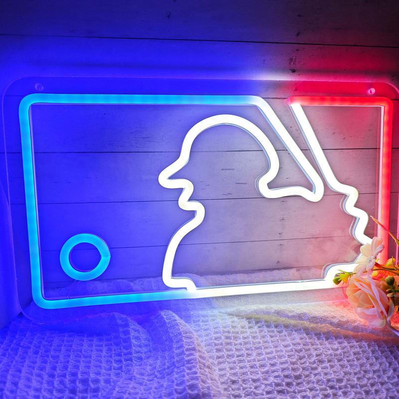 Baseball Neon Signs for Wall Dimmable LED Signs for Bedroom