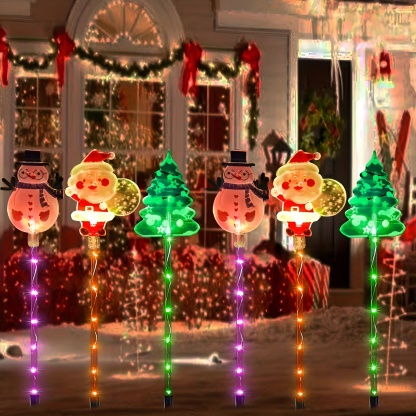 Pack of 6 Solar Powered Indoor Outdoor Christmas Lights