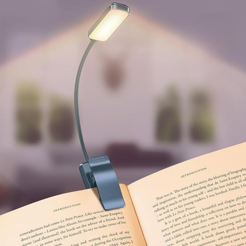Clip On Rechargeable Reading Light-Sparklie Lights