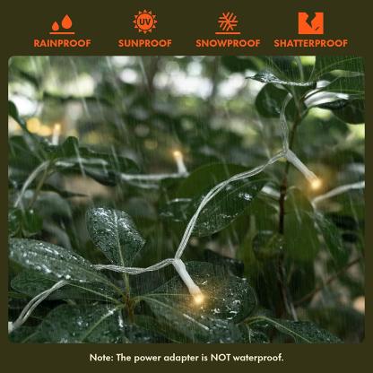 Curtain Lights String – Warm White LED Fairy Lights-Sparklie Lights