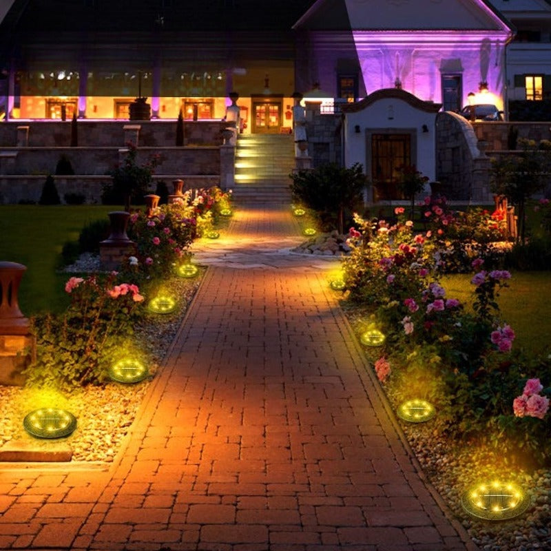 Waterproof Solar Powered Ground Lights-Sparklie Lights
