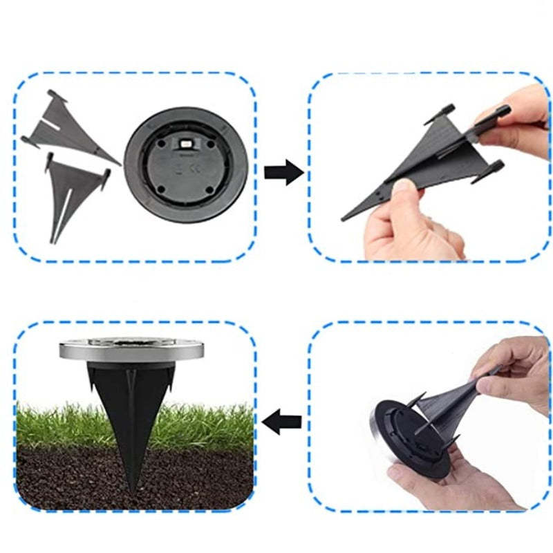 LED Solar Garden Ground Lights-Sparklie Lights