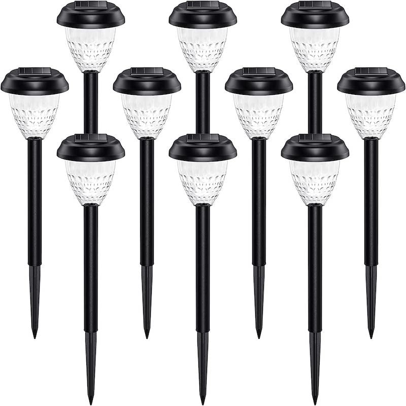 Super Bright Waterproof 10 Pack Outdoor Solar Lights-Sparklie Lights