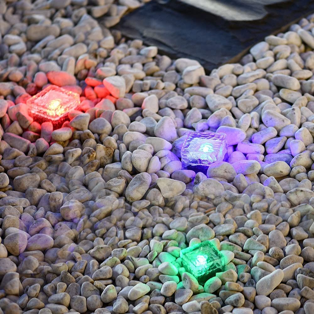 Solar-Powered Heavy Duty Brick Path Lights - Pack of 4 | Decorative Outdoor Pavers-Sparklie Lights