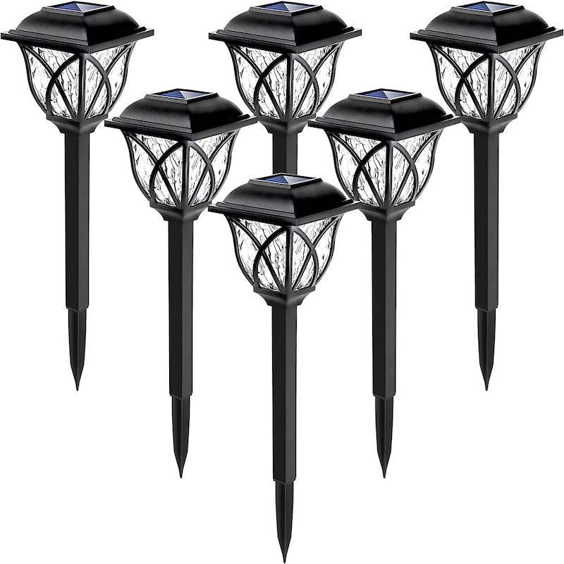 6 Pack LED Solar Landscape Pathway Lights-Sparklie Lights
