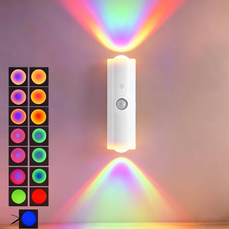 Wireless Battery Powered Wireless Wall Lamp With 15 RGB Modes