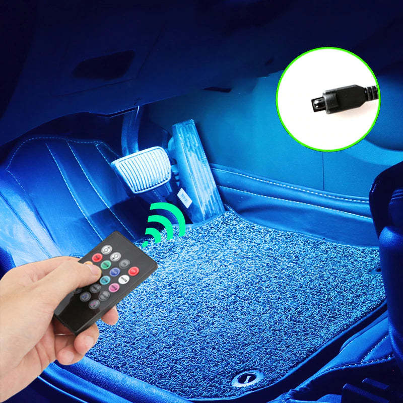 LED Controllable Ambient Car Light With Lighter-Sparklie Lights