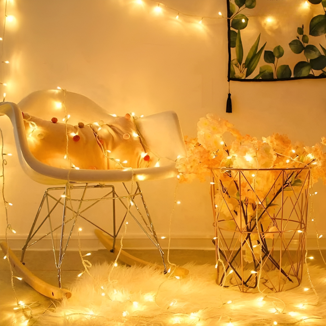 Yellow LED Light with Plug Christmas Tree Light LED Bulb