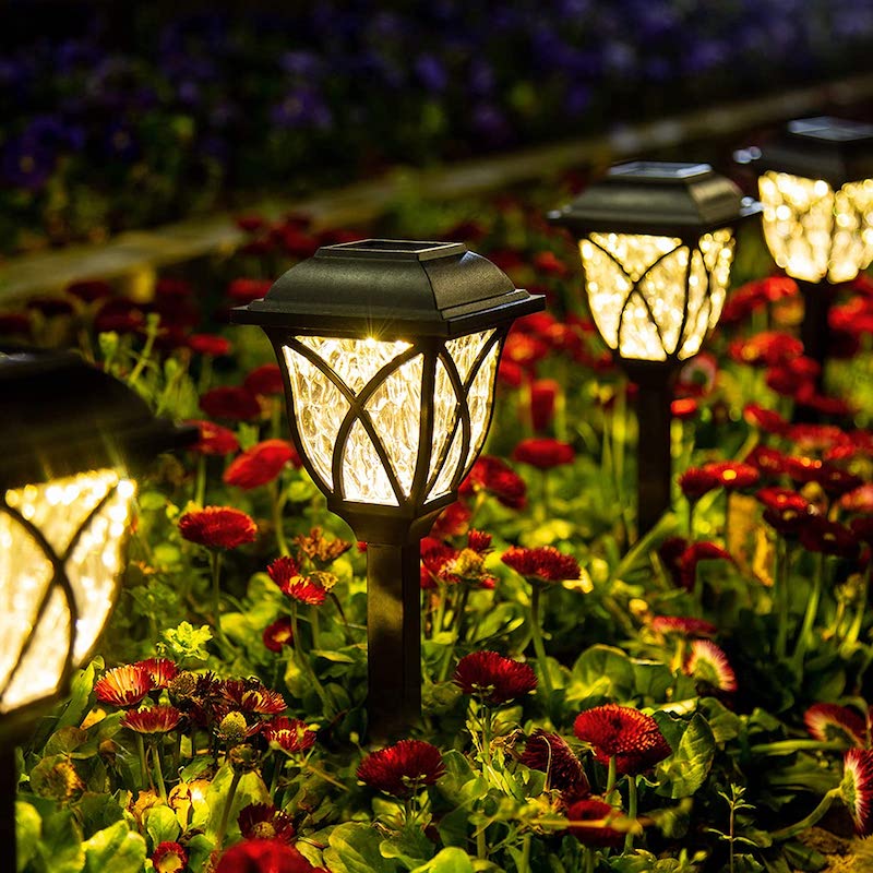 6 Pack LED Solar Landscape Pathway Lights-Sparklie Lights