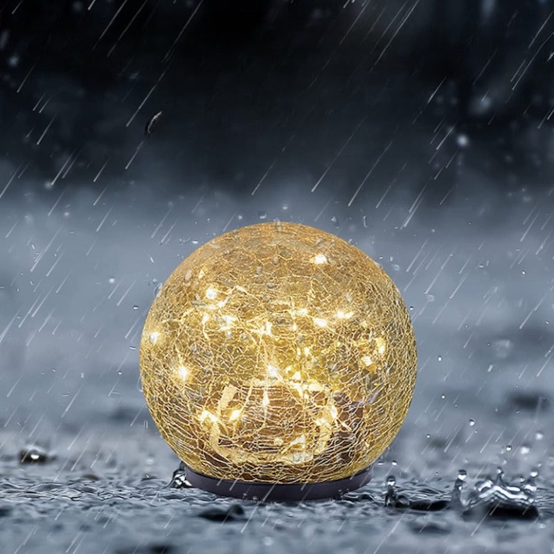 Cracked Glass Ball Garden Solar Lights-Sparklie Lights