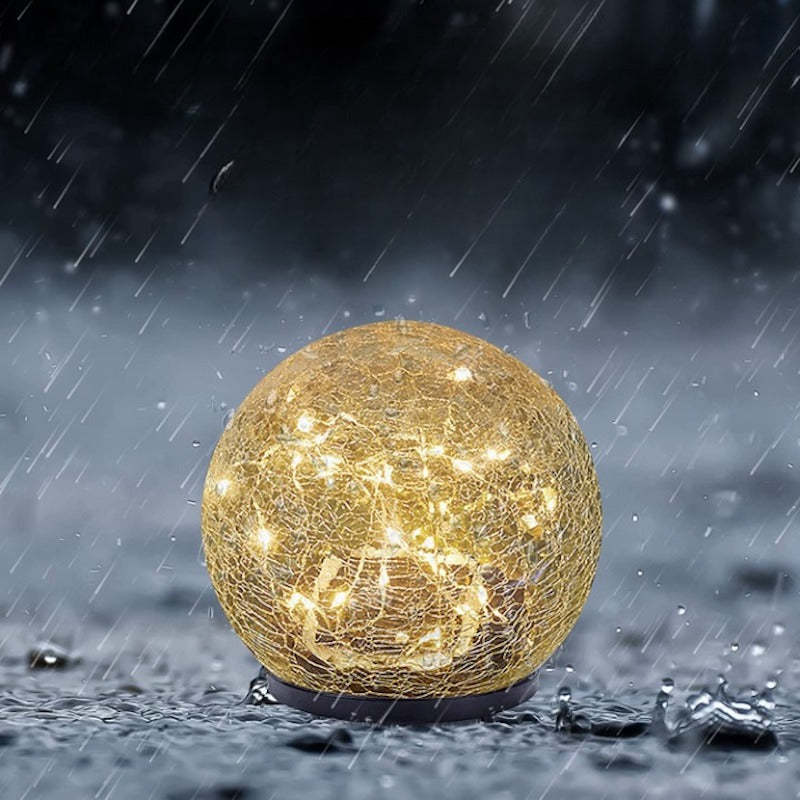 Cracked Glass Ball Garden Solar Lights-Sparklie Lights