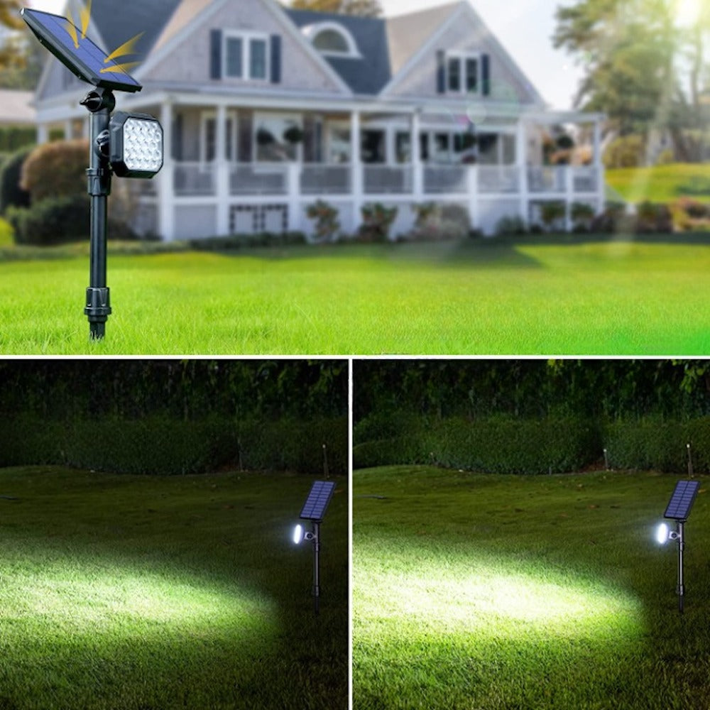 4 Pack Solar Powered White Outdoor Spot Lights-Sparklie Lights