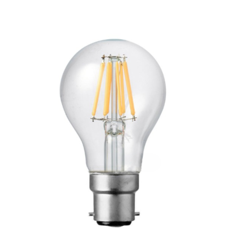 8W 12-24 Volt DC GLS Dimmable LED Light Bulb (B22) Clear in Natural White-Sparklie Lights