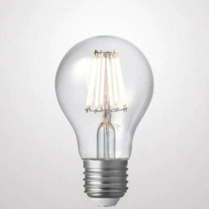 8W 12-24 Volt DC GLS Dimmable LED Light Bulb (E27) Clear in Warm White-Sparklie Lights