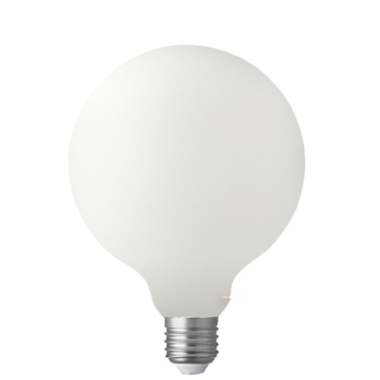 12W G125 Matte White Dimmable LED Light Globe (E27) In Warm White-Sparklie Lights