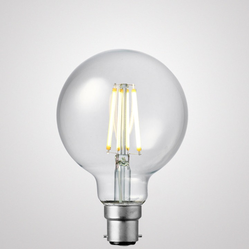 8W G95 Dimmable LED Bulb (B22) In Natural White-Sparklie Lights