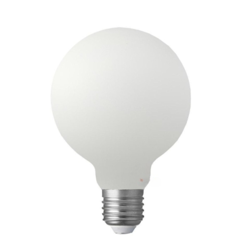 12W G95 Matte White Dimmable LED Globe (E27) In Warm White-Sparklie Lights