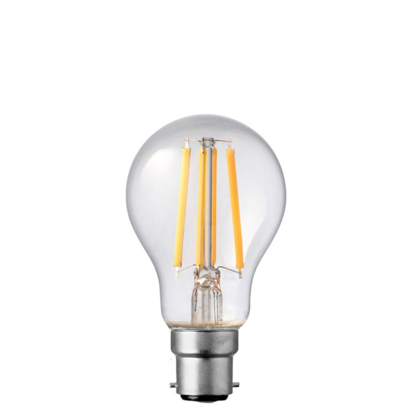 8W GLS Dimmable LED Bulb (B22) Clear in Natural White-Sparklie Lights