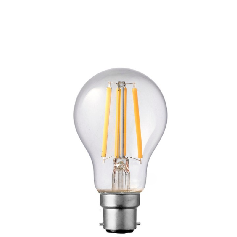 8W GLS Dimmable LED Bulb (B22) Clear in Warm White-Sparklie Lights