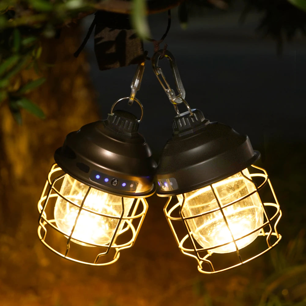 Mini Vintage Metal Hanging Lanterns-Sparklie Lights